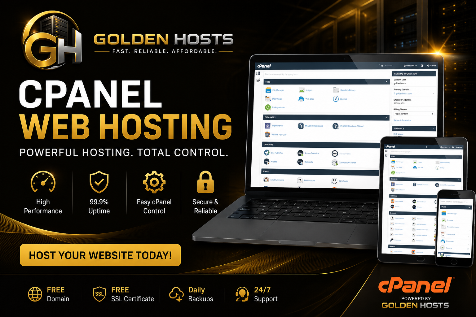 High-performance hosting, built to help your business shine.
